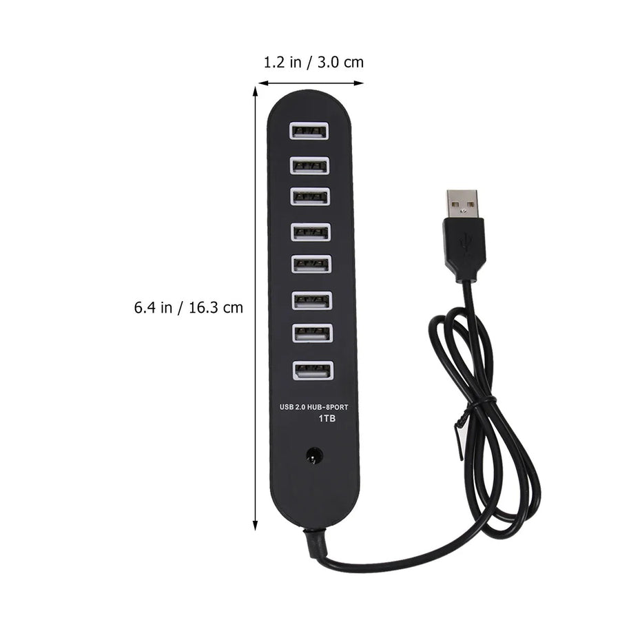 8 Port USB 2.0 Hub – Multi-Port USB Hub Adapter