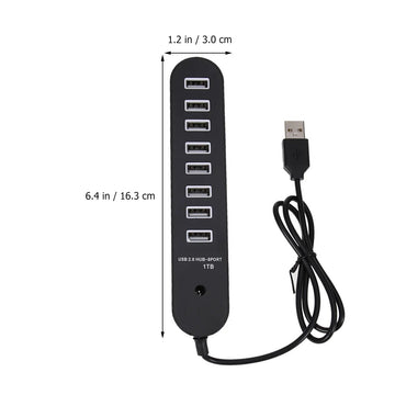 8 Port USB 2.0 Hub – Multi-Port USB Hub Adapter