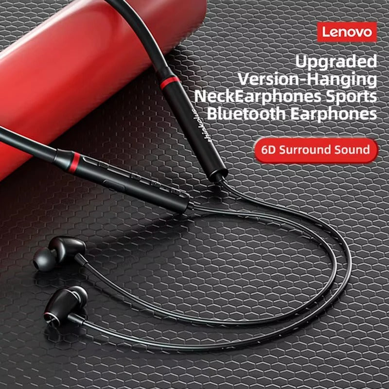 Lenovo Wireless Neckband Earphones – Bluetooth Headphones