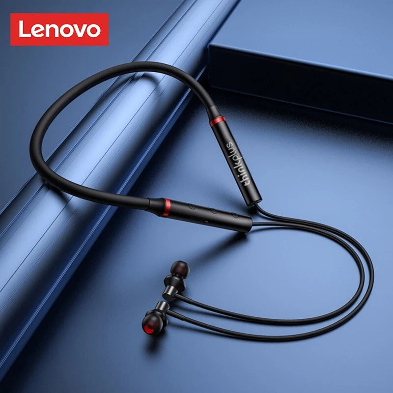 Lenovo Wireless Neckband Earphones – Bluetooth Headphones