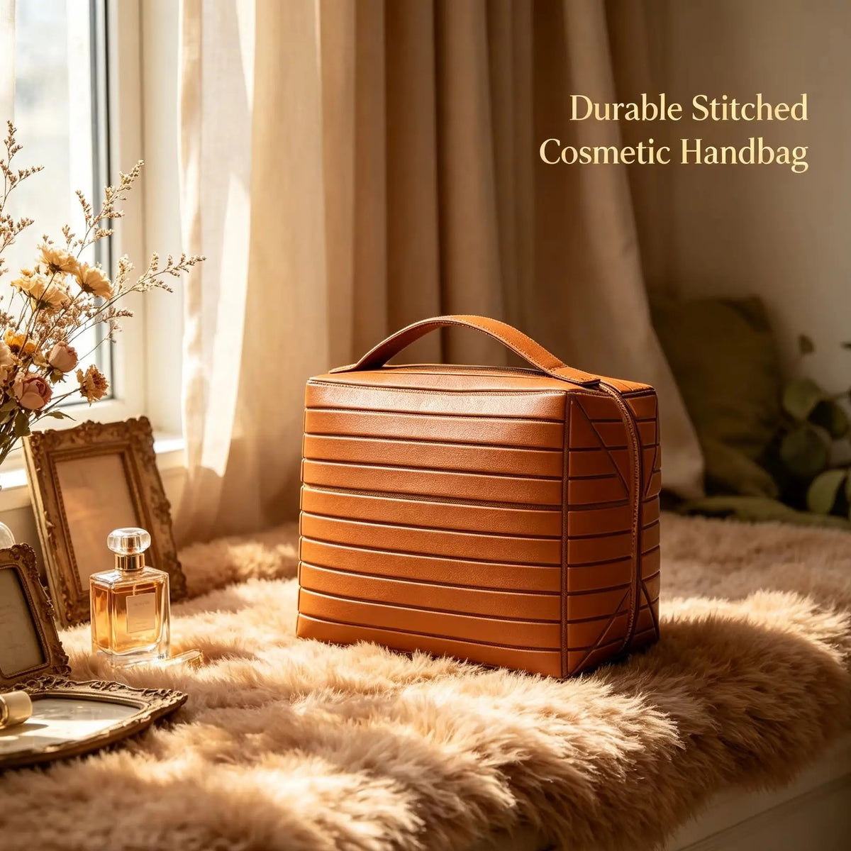 Structured Leather Vanity Case