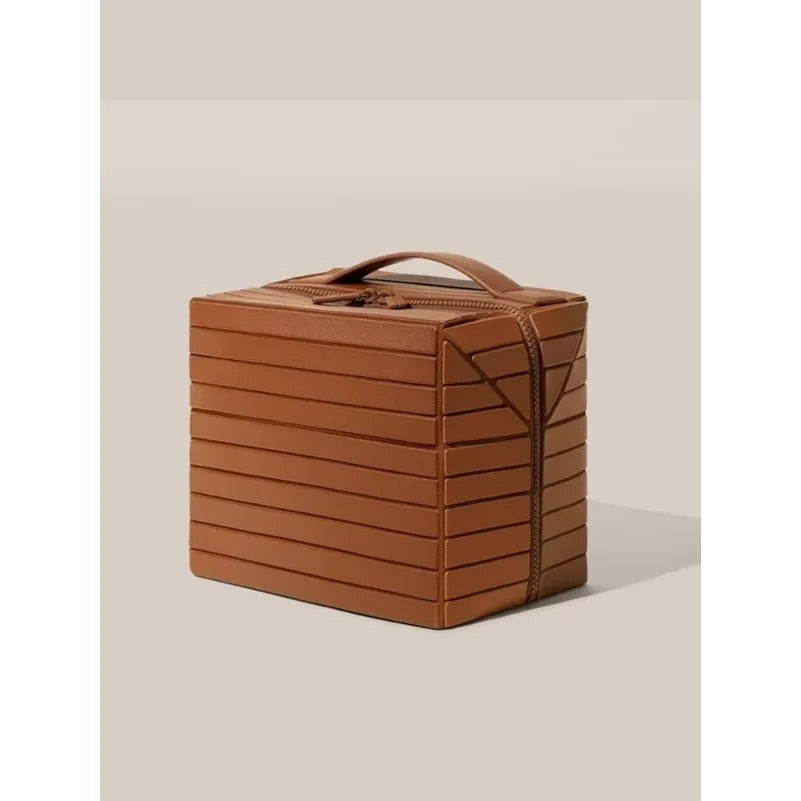 Structured Leather Vanity Case