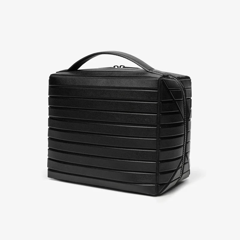 Structured Leather Vanity Case