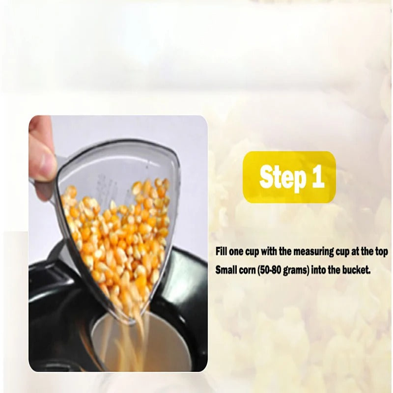 Mini Hot Air Popcorn Maker – Oil-Free Popcorn Machine