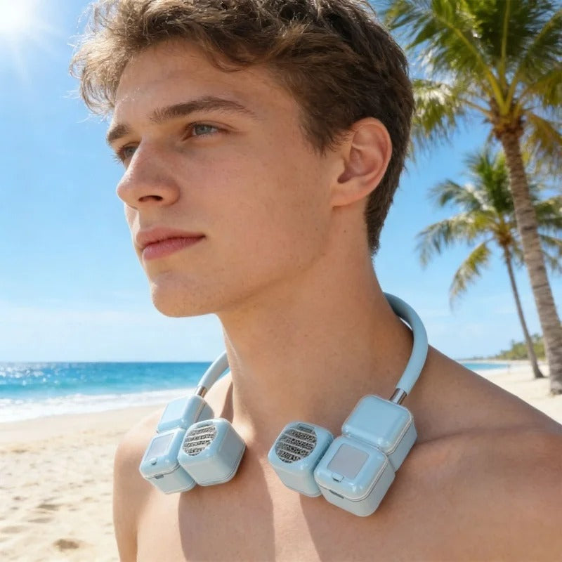 Portable Neck Cooling Fan – 5-Speed Personal Wearable Fan
