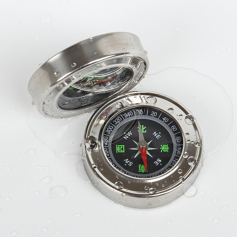 Handheld Metal Compass – Portable Navigation Compass for Hiking & Travel