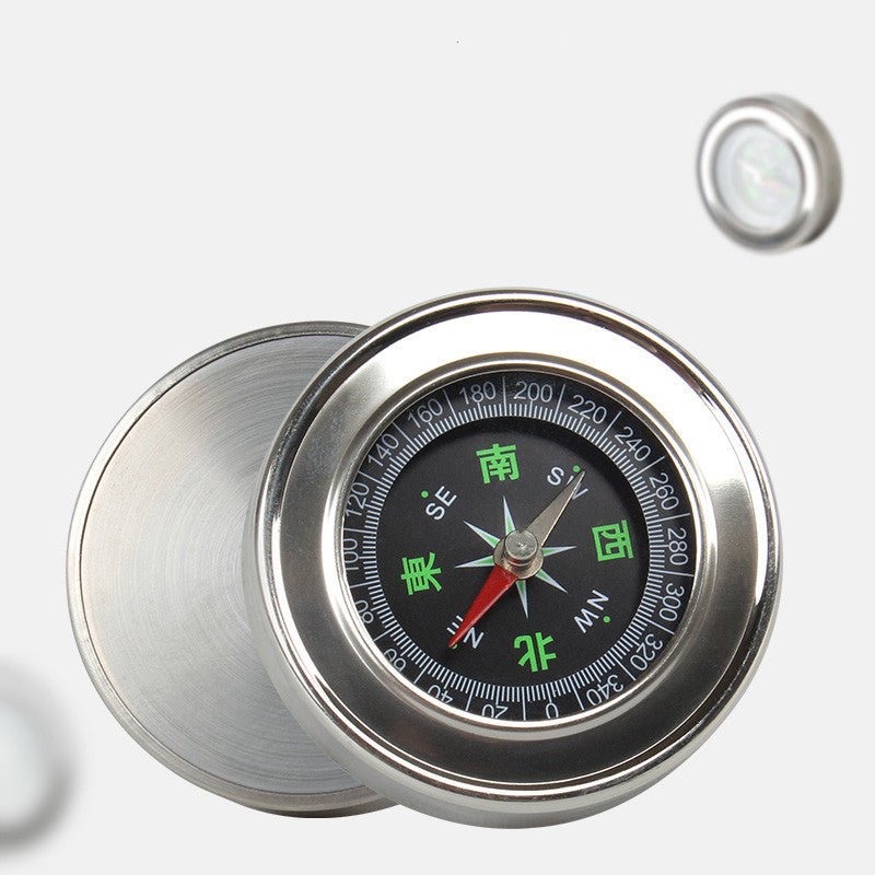Handheld Metal Compass – Portable Navigation Compass for Hiking & Travel
